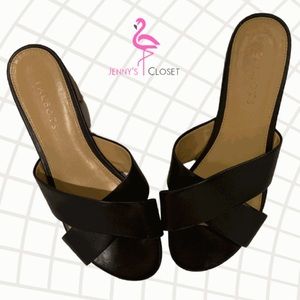 Talbots, Size 8 1/2M,  Dark Blue Sandals